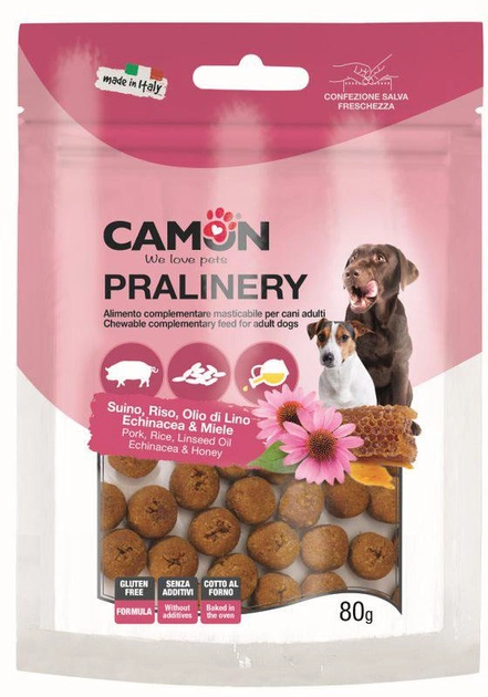 Przysmak dla psów Camon Pralinery Echinacea Honey 80 g (8019808227177) - obraz 1