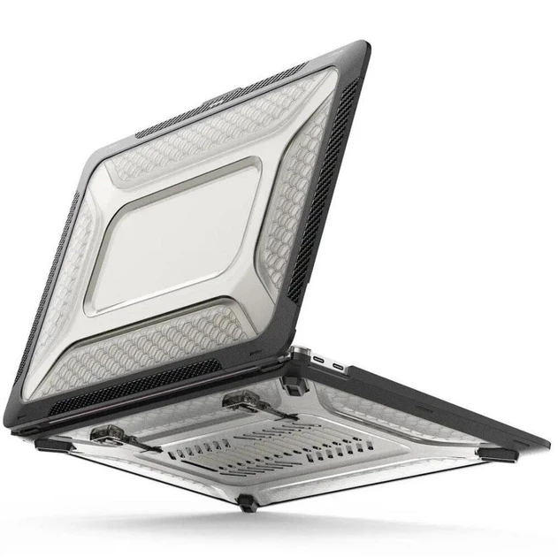 Протиударний захисний чохол на MacBook Air 13" накладка для Макбук Еір чорно-сірий - зображення 2