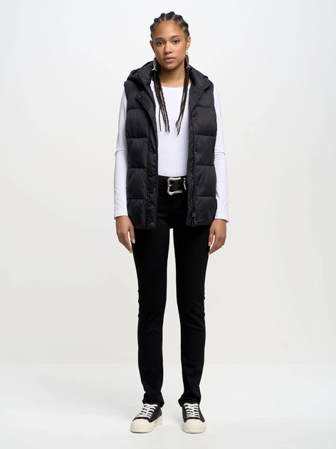 Теплий жилет жіночий Big Star Pixana 906 XS Чорний (5900714552305) - зображення 3