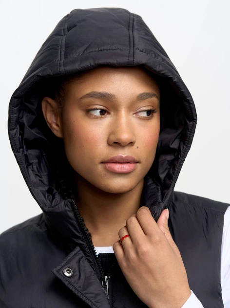 Теплий жилет жіночий Big Star Pixana 906 XS Чорний (5900714552305) - зображення 4