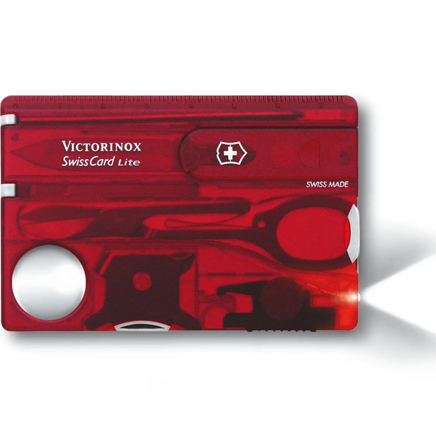 Складной швейцарский нож-карта Victorinox SwissCard Lite 13 in 1 Vx07300.T - изображение 1