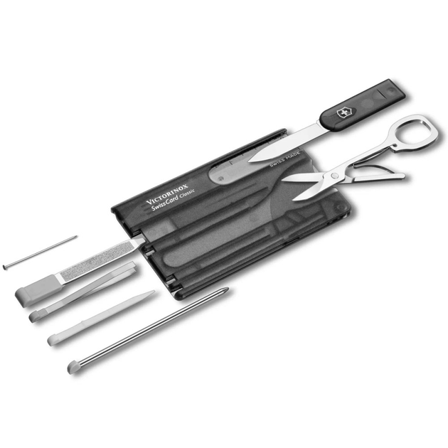 Складной швейцарский нож-карта Victorinox SwissCard Onyx 10 in 1 Vx07133.T3 - изображение 1