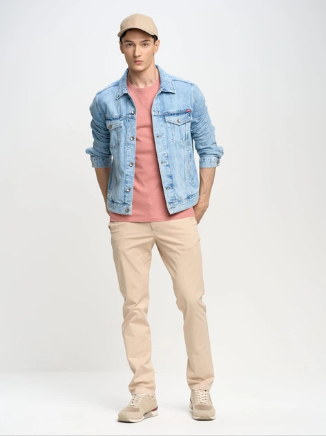 Spodnie regular fit męskie Big Star Erhat 190070805 W30L30 Beżowe (5900714724771) - obraz 4