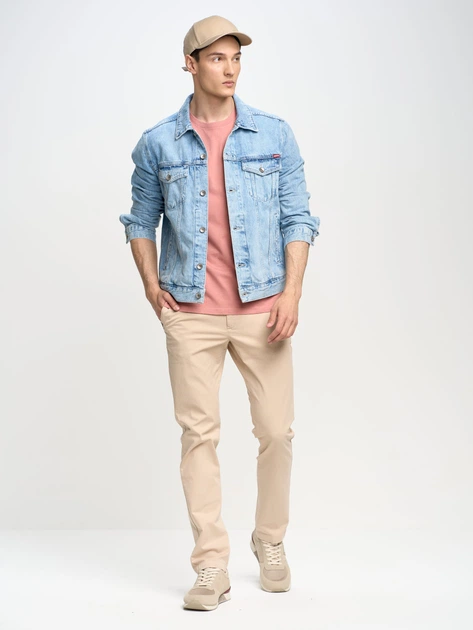 Spodnie regular fit męskie Big Star Erhat 190070805 W30L30 Beżowe (5900714724771) - obraz 5