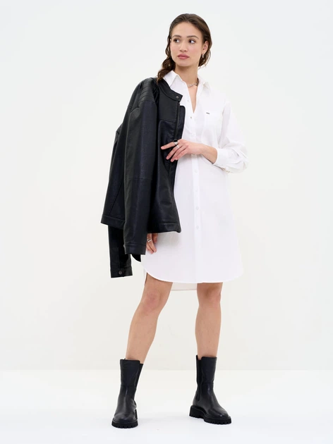 Плаття-сорочка жіноче Big Star Zenoira 141912100 XL Біле (5900714596187) - зображення 4