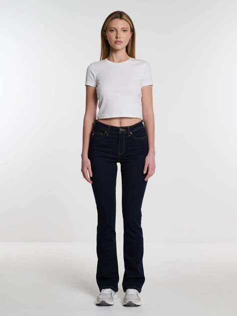 Jeansy dzwony damskie Big Star Adela Bootcut-505 W27-L32 Ciemnoniebieskie (5900714695309) - obraz 4