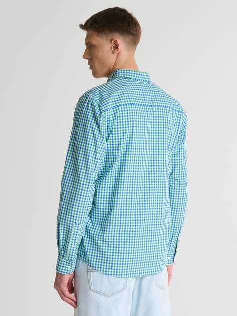 Сорочка бавовняна чоловіча Big Star Mowerin-301 XXXL Зелена (5900714700300) - зображення 2