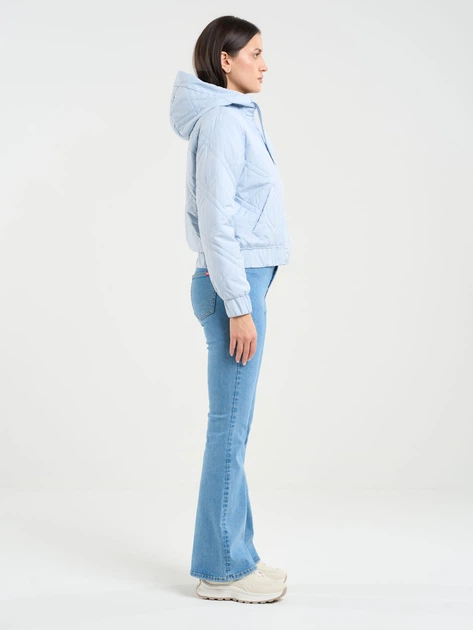 Куртка демісезонна коротка з капюшоном жіноча Big Star Taina-401 M Синя (5900714701871) - зображення 3