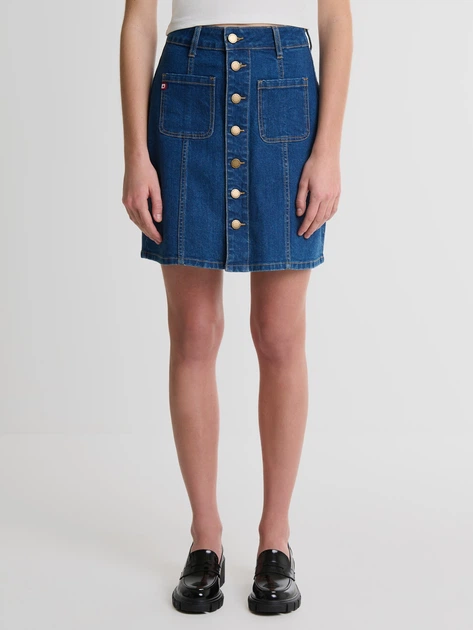 Spódnica trapezowa damska jeansowa Big Star ALMRA W26 Blue (5900714699079) - obraz 5