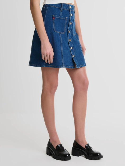 Спідниця джинсова міні літня жіноча Big Star ALMRA W26 Синя (5900714699079) - зображення 3