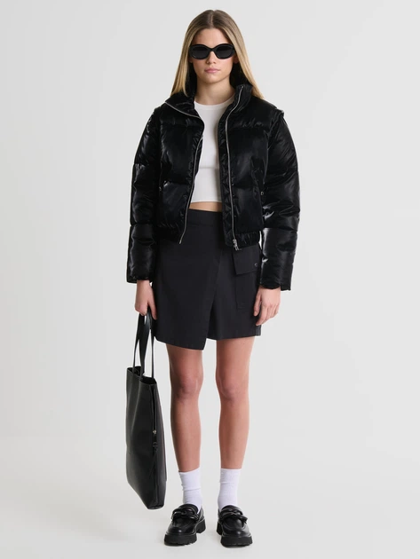 Спідниця міні літня жіноча Big Star BRUNILDA S Чорна (5900714707392) - зображення 1