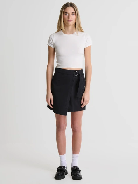 Спідниця міні літня жіноча Big Star BRUNILDA S Чорна (5900714707392) - зображення 6