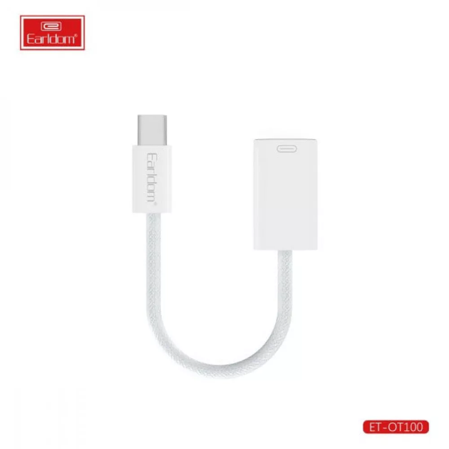 Переходник Earldom ET-OT100 Адаптер 2в1 OTG USB C на 8-Pin для компьютера и телефона Черный - Фото 2 Переходник Earldom ET-OT100 Адаптер 2в1 OTG USB C на 8-Pin для компьютера и телефона Черный - изображение 2