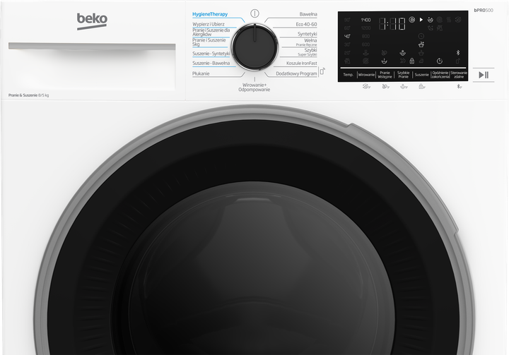 Пральна машина з сушкою Beko B5DFT584427WPB - зображення 4