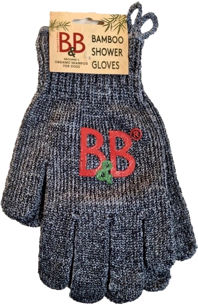 Bambusowe rękawiczki pod prysznic dla psów B&B Bamboo Showergloves (5711746018017) - obraz 1