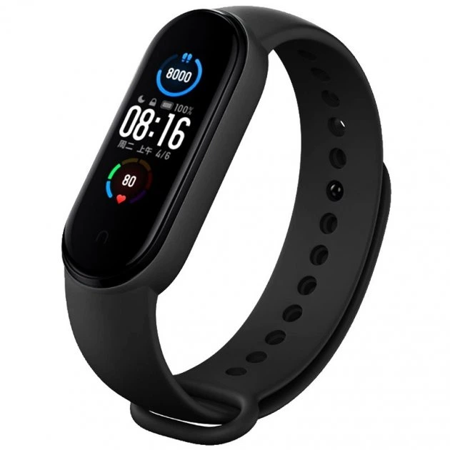 Ремінець силіконовий Original Design для фітнес браслета Xiaomi Mi Band 5, Mi Band 6, чорний з металевою кнопкою (mrk6149) - Фото 2 Ремінець силіконовий Original Design для фітнес браслета Xiaomi Mi Band 5, Mi Band 6, чорний з металевою кнопкою (mrk6149) - зображення 2