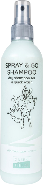Szampon w sprayu dla psów Greenfields Shampoo Spray and Go 250 ml (8718836721205) - obraz 1