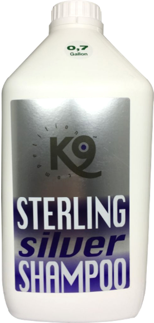 Шампунь для білої та сірої шерсті для собак і котів K9 Competition Shampoo Sterling Silver 2.7 л (7350022453524) - зображення 1