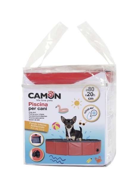 Nadmuchiwany basen dla psów Camon 80 x 20 cm (8019808165202) - obraz 1