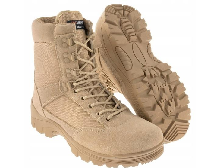 Ботинки высокие Mil-Tec Tactical Side-Zip 46 Койот (Alop) - изображение 1