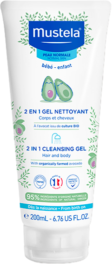 Żel oczyszczający do skóry głowy i ciała Mustela 2 w 1 200 ml (3504105036058) - Zdjęcie 1 Żel oczyszczający do skóry głowy i ciała Mustela 2 w 1 200 ml (3504105036058) - obraz 1