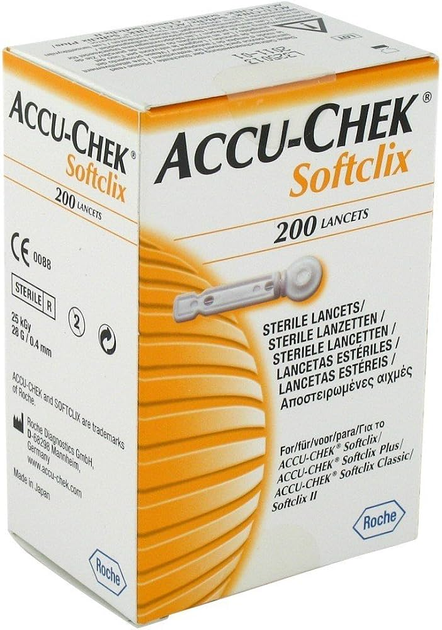 Ланцеты Roche Accu-Check Softclix Ii Lancets 200 шт (4015630011384) - изображение 1