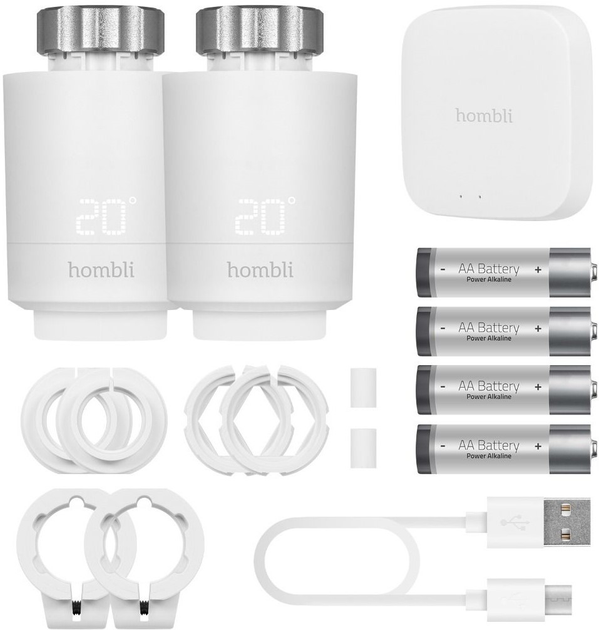 Комплект розумного радіаторного терморегулятора Hombli Starter kit (HBPP-0113) - зображення 3
