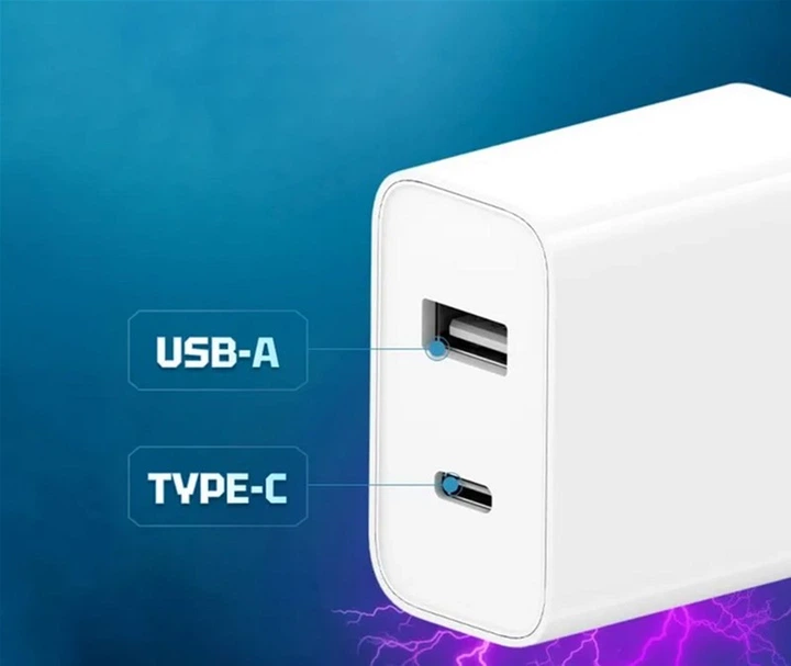 Ładowarka sieciowa Xiaomi CUKTECH A19 EU 30W Charger (Type-A + Type-C) White - obraz 2