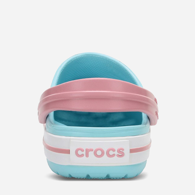 Chodaki dziecięce dla dziewczynki Crocs 207005-4S3 25-26 (C9) Miętowy/Różowy (191448738539) - obraz 6