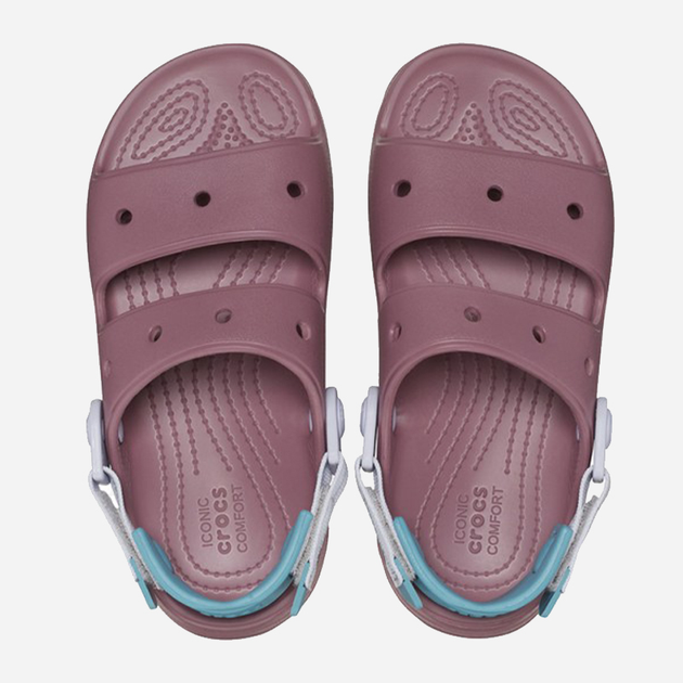 Sandały chłopięce Crocs 207707-5PG 30-31 (C13) Bordowe (196265557349) - obraz 4