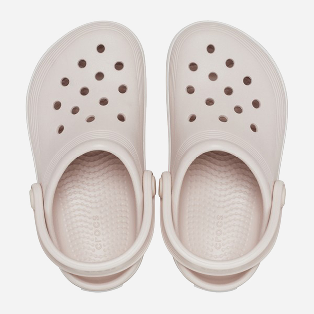 Дитячі крокси-сабо для дівчинки Crocs 208477-6UR 29-30 (C12) Бежеві (196265564668) - зображення 4