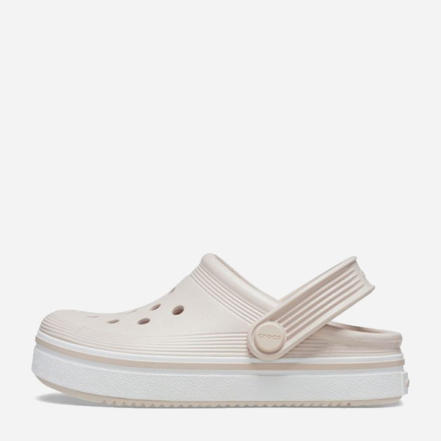 Chodaki dziecięce dla dziewczynki Crocs 208477-6UR 33-34 (J2) Beżowe (196265564699) - obraz 3