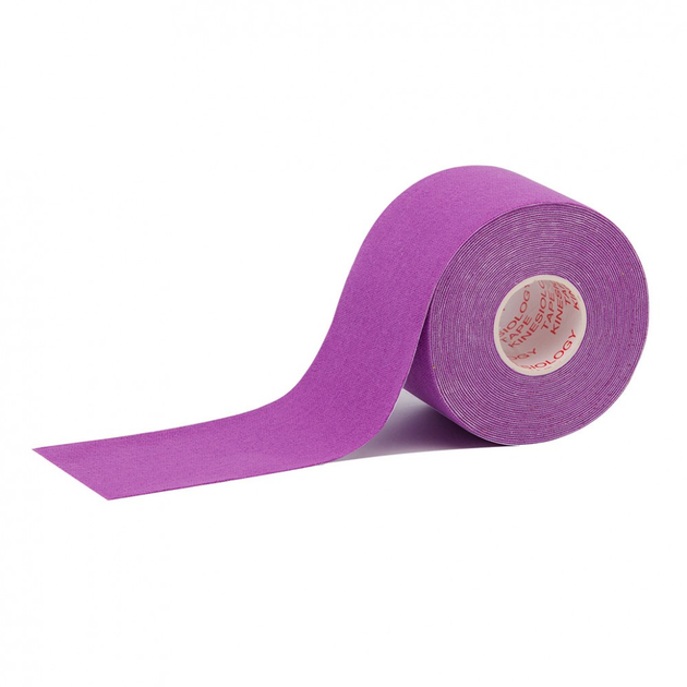 Кінезіо тейп IVN в рулоні 5см х 5м (Kinesio tape) еластичний фіолетовий пластир - зображення 1
