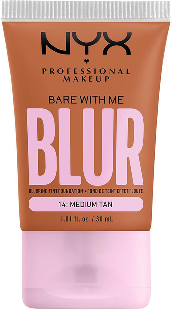 Тональна основа для обличчя NYX Professional Makeup Bare With Me Blur 14 Medium Tan 30 мл (0800897234416) - зображення 1