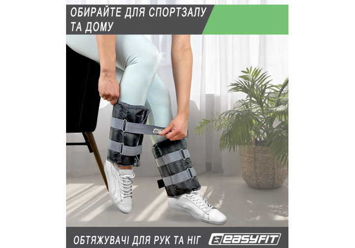 Утяжелители EasyFit наборные 0,5-2,5 кг черно-оранжевые пара - изображение 7