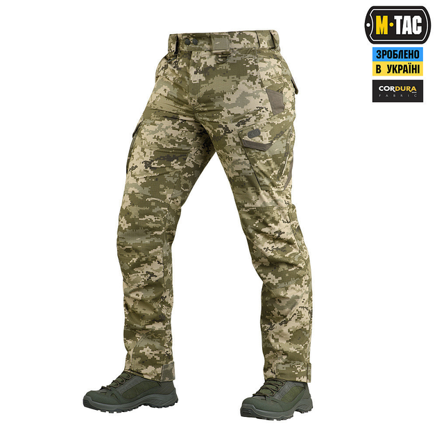 M-tac комплект штани тактичні із вставними наколінниками піксель кофта олива статутні XL - зображення 2