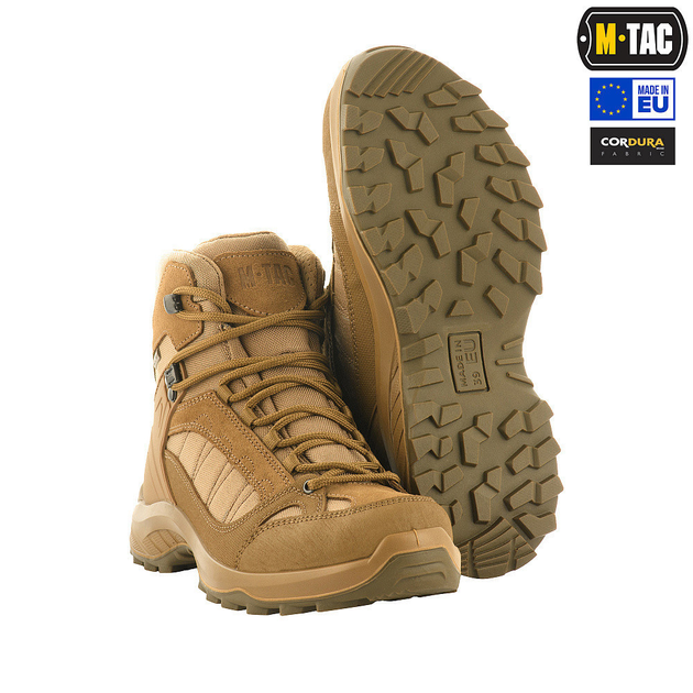 M-tac комплект черевики вологостійкі тактичні шкарпетки вовняні койот 39 - зображення 2