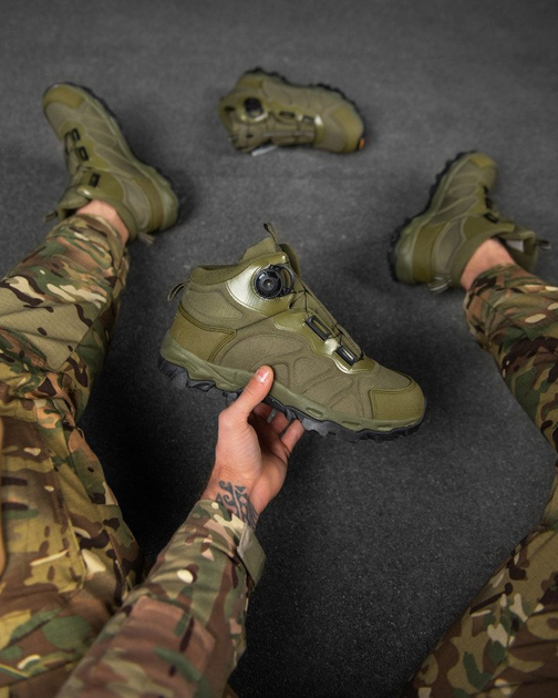 Тактические ботинки Esdy на автозавязке олива Вт7982 39 - изображение 1