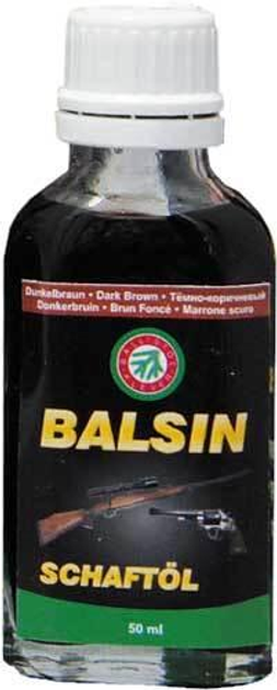 Масло для ухода за деревом Balsin 50мл. Темно-коричневое - изображение 1