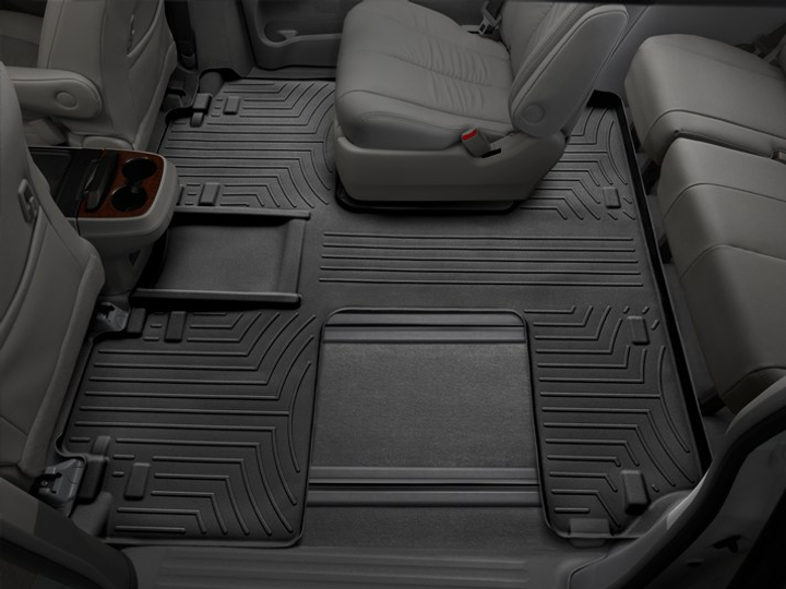 Акція на Автокилимок на другий-третій ряди, 7 місць WeatherTech 3D лайнери Toyota Sienna (2011-2012) Чорний від Rozetka