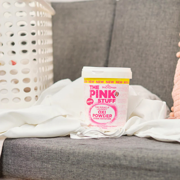 Плямовивідник для білої білизни Pink Stuff Oxi Powder Stain Remover Whites 1 кг - изображение 3