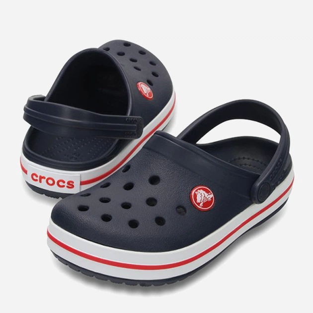 Chodaki chłopięce Crocs 207005-485 22-23 (C6) Granatowe z czerwonym (191448738218) - obraz 4