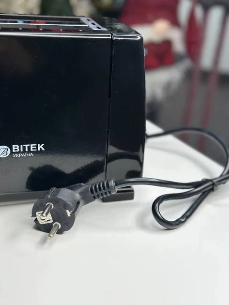 Тостер на 2 відділення BT 263 1000 Вт з піддоном чорний - Фото 4 Тостер на 2 відділення BT 263 1000 Вт з піддоном чорний - зображення 4