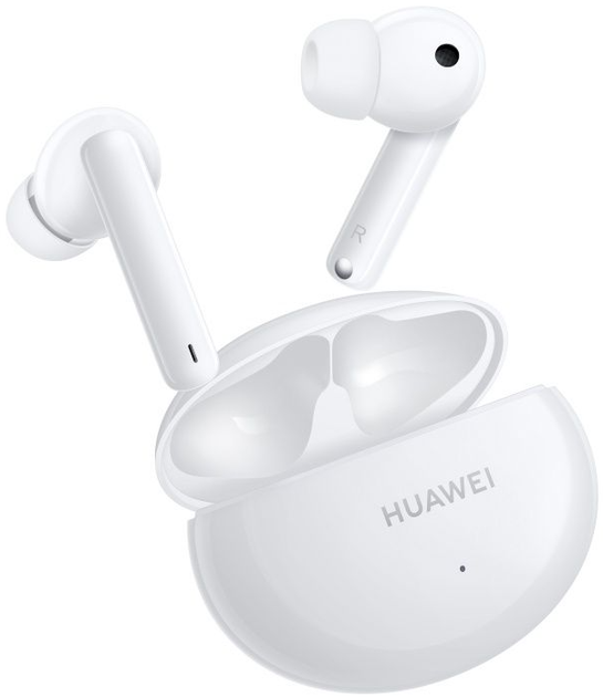 Бездротові навушники Huawei FreeBuds 4і / Bluetooth 5.2 / Активне шумозаглушення / ANC / Вологозахист IP54 / Швидка зарядка / До 22 годин роботи від кейсу / Білі Б/В - зображення 2