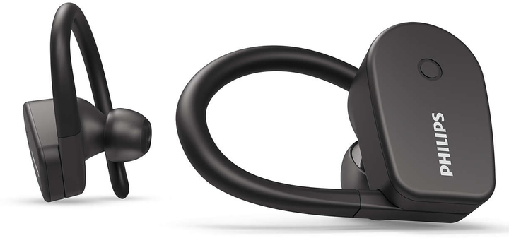Безпровідні навушники Philips TAA5202 / Bluetooth 5.1 / Вологозахист IPX7 / Швидка зарядка / До 20 годин роботи від кейсу / Чорні Б/В - Фото 3 Безпровідні навушники Philips TAA5202 / Bluetooth 5.1 / Вологозахист IPX7 / Швидка зарядка / До 20 годин роботи від кейсу / Чорні Б/В - зображення 3
