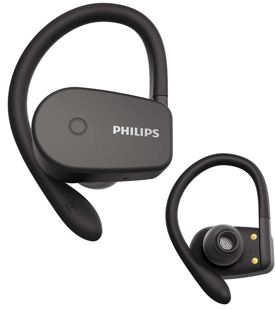 Безпровідні навушники Philips TAA5202 / Bluetooth 5.1 / Вологозахист IPX7 / Швидка зарядка / До 20 годин роботи від кейсу / Чорні Б/В - Фото 4 Безпровідні навушники Philips TAA5202 / Bluetooth 5.1 / Вологозахист IPX7 / Швидка зарядка / До 20 годин роботи від кейсу / Чорні Б/В - зображення 4