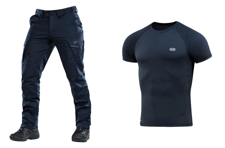M-tac комплект футболка тренеровочная штаны тактические с вставными наколеннниками S - изображение 1