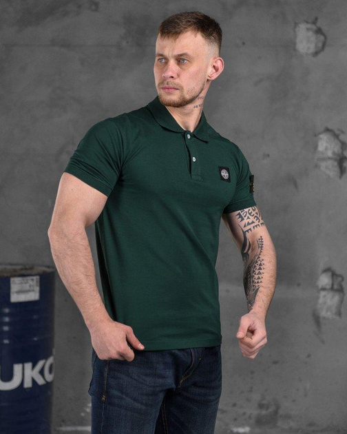 Футболка/Поло Stone Island green mini logo ВТ6843 2XL - изображение 2