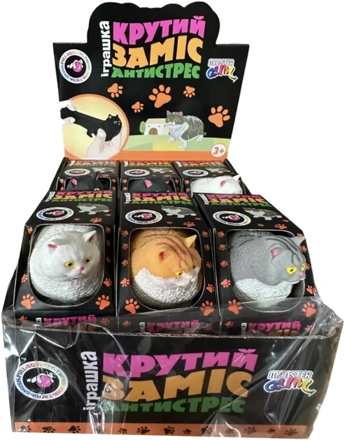 Игрушка-антистресс Monster Gum Фет Кэт 1 шт (CKS-10754) - изображение 3