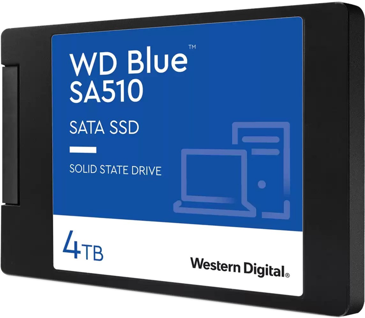 SSD диск Western Digital Blue SA510 4TB 2.5" SATAIII 3D NAND (TLC) (WDS400T3B0A) - изображение 1